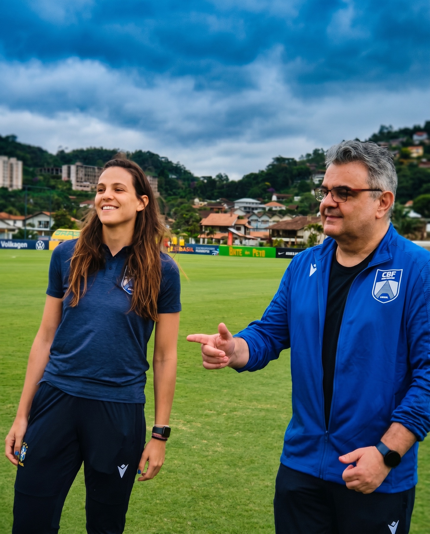 Prof. Cozac em trabalho de campo com a Seleção